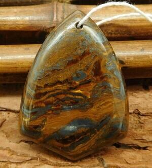 Huge Iron Tiger Eye Pendant Bead